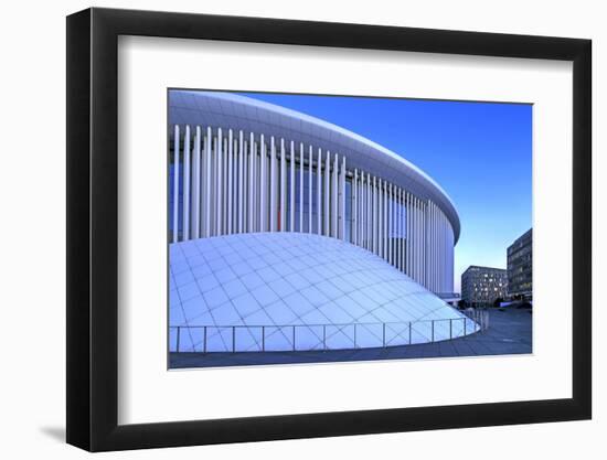 New Philharmonic Hall on Kirchberg in Luxembourg City, Grand Duchy of Luxembourg, Europe-Hans-Peter Merten-Framed Photographic Print