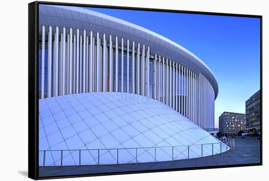 New Philharmonic Hall on Kirchberg in Luxembourg City, Grand Duchy of Luxembourg, Europe-Hans-Peter Merten-Framed Stretched Canvas