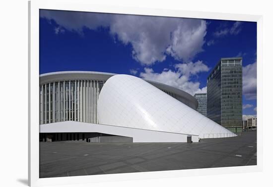 New Philharmonic Hall on Kirchberg in Luxembourg City, Grand Duchy of Luxembourg, Europe-Hans-Peter Merten-Framed Photographic Print