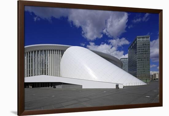 New Philharmonic Hall on Kirchberg in Luxembourg City, Grand Duchy of Luxembourg, Europe-Hans-Peter Merten-Framed Photographic Print