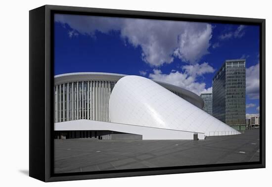 New Philharmonic Hall on Kirchberg in Luxembourg City, Grand Duchy of Luxembourg, Europe-Hans-Peter Merten-Framed Stretched Canvas