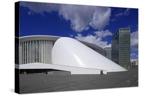 New Philharmonic Hall on Kirchberg in Luxembourg City, Grand Duchy of Luxembourg, Europe-Hans-Peter Merten-Stretched Canvas