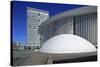 New Philharmonic Hall on Kirchberg in Luxembourg City, Grand Duchy of Luxembourg, Europe-Hans-Peter Merten-Stretched Canvas