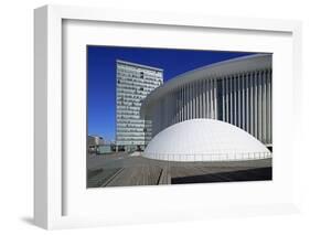 New Philharmonic Hall on Kirchberg in Luxembourg City, Grand Duchy of Luxembourg, Europe-Hans-Peter Merten-Framed Photographic Print