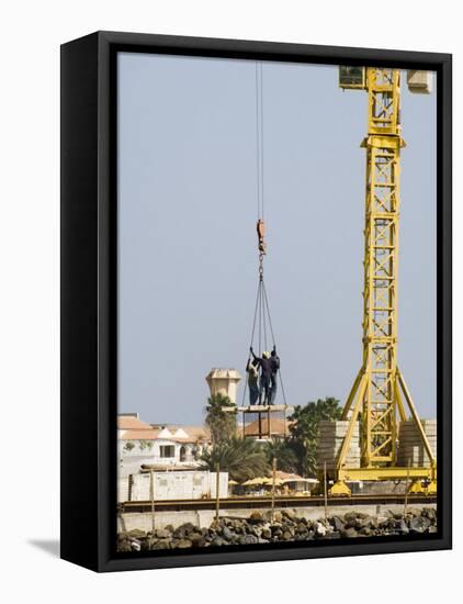 New Pier Under Construction, Santa Maria, Sal (Salt), Cape Verde Islands, Africa-R H Productions-Framed Stretched Canvas