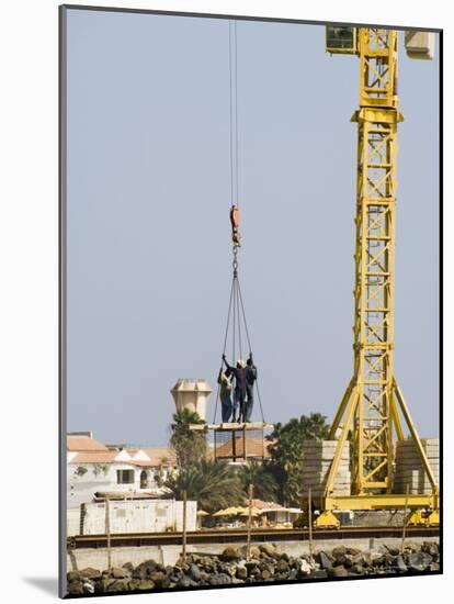 New Pier Under Construction, Santa Maria, Sal (Salt), Cape Verde Islands, Africa-R H Productions-Mounted Photographic Print