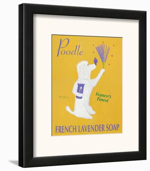 New Poodle Lavender-Ken Bailey-Framed Art Print