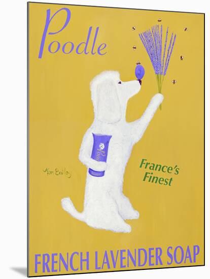 New Poodle Lavender-Ken Bailey-Mounted Premium Giclee Print