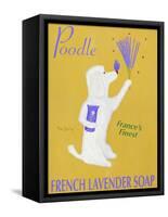 New Poodle Lavender-Ken Bailey-Framed Stretched Canvas