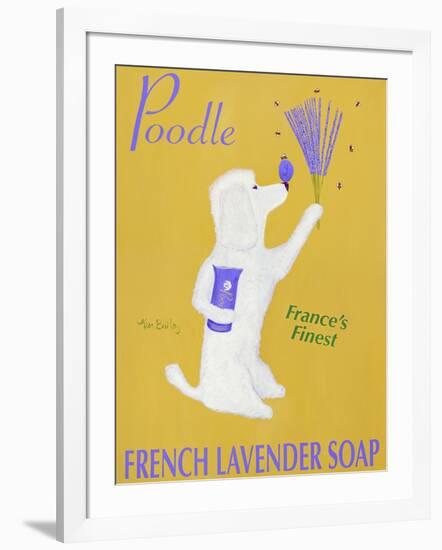 New Poodle Lavender-Ken Bailey-Framed Giclee Print