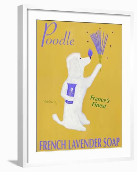 New Poodle Lavender-Ken Bailey-Framed Giclee Print