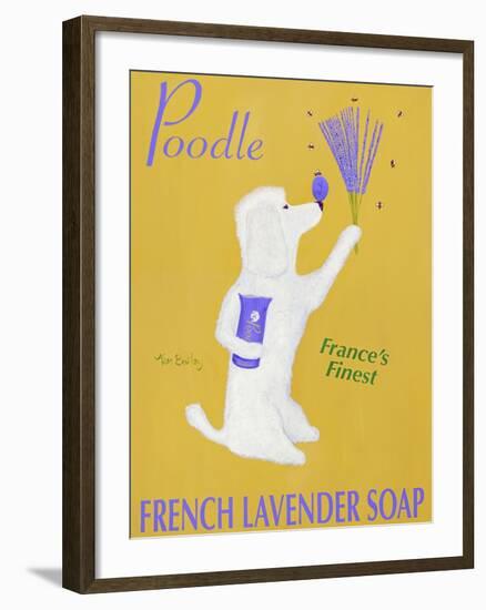 New Poodle Lavender-Ken Bailey-Framed Giclee Print