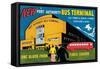 New Port Authority Bus Terminal-null-Framed Stretched Canvas