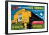 New Port Authority Bus Terminal-null-Framed Art Print