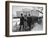 New Pres. John F. Kennedy and Wife Jacqueline Kennedy and Others Walking to His Inauguration-null-Framed Photographic Print