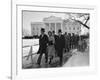 New Pres. John F. Kennedy and Wife Jacqueline Kennedy and Others Walking to His Inauguration-null-Framed Photographic Print