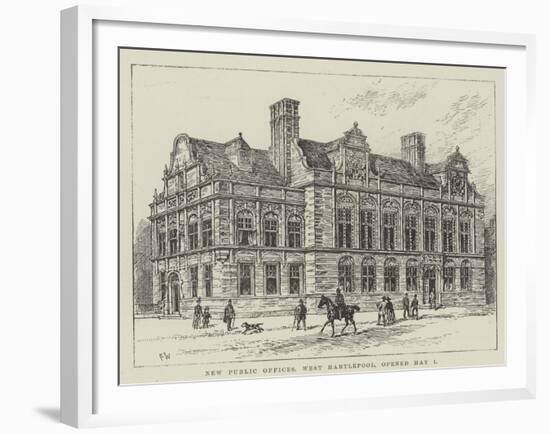 New Public Offices, West Hartlepool, Opened 1 May-Frank Watkins-Framed Giclee Print