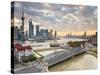 New Pudong Skyline; Waibaidu (Garden) Bridge; Looking across the Huangpu River from the Bund; Shang-Gavin Hellier-Stretched Canvas