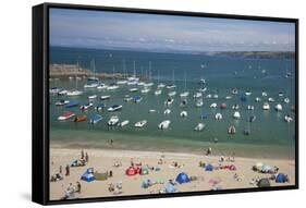 New Quay, Ceredigion, Dyfed, West Wales, Wales, United Kingdom, Europe-Billy Stock-Framed Stretched Canvas