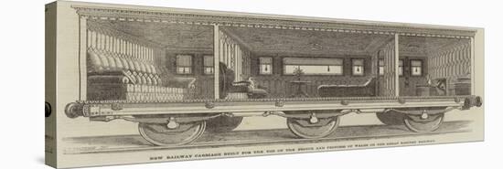 New Railway Carriage Built for the Use of the Prince and Princess of Wales on the Great Eastern Rai-null-Stretched Canvas