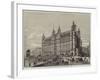 New Railway Hotel at the London and North-Western Terminus, Lime-Street, Liverpool-null-Framed Giclee Print