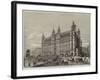 New Railway Hotel at the London and North-Western Terminus, Lime-Street, Liverpool-null-Framed Giclee Print