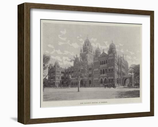 New Railway Offices at Bombay-null-Framed Giclee Print