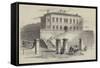 New Railway Station in Tithebarn-Street, Liverpool-null-Framed Stretched Canvas