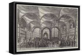 New Reading-Room at the Imperial Library, Paris-null-Framed Stretched Canvas