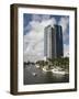 New River and River House Condominium, Fort Lauderdale, Florida-Walter Bibikow-Framed Photographic Print