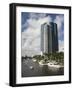 New River and River House Condominium, Fort Lauderdale, Florida-Walter Bibikow-Framed Photographic Print