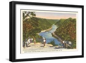 New River Canyon, West Virginia-null-Framed Art Print