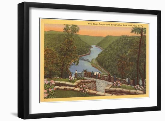 New River Canyon, West Virginia-null-Framed Art Print