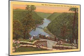 New River Canyon, West Virginia-null-Mounted Art Print