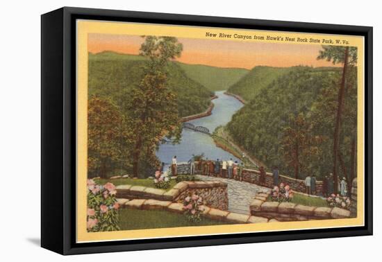 New River Canyon, West Virginia-null-Framed Stretched Canvas