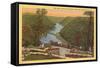 New River Canyon, West Virginia-null-Framed Stretched Canvas