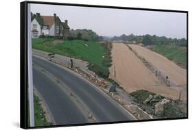 New Road Under Construction, Worcestershire, England, United Kingdom-Sybil Sassoon-Framed Stretched Canvas