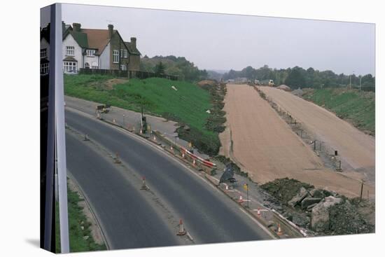 New Road Under Construction, Worcestershire, England, United Kingdom-Sybil Sassoon-Stretched Canvas