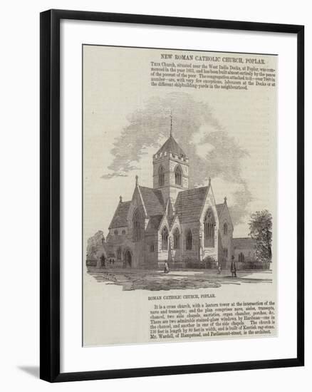 New Roman Catholic Church, Poplar-null-Framed Giclee Print