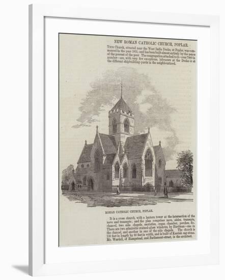 New Roman Catholic Church, Poplar-null-Framed Giclee Print