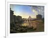 New Rome, Castel Sant'Angelo, 1823-Silvester Shchedrin-Framed Art Print