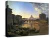 New Rome, Castel Sant'Angelo, 1823-Silvestr Fedosievich Shchedrin-Stretched Canvas