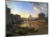 New Rome, Castel Sant'Angelo, 1823-Silvestr Fedosievich Shchedrin-Mounted Art Print