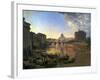 New Rome, Castel Sant'Angelo, 1823-Silvestr Fedosievich Shchedrin-Framed Premium Giclee Print