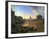 New Rome, Castel Sant'Angelo, 1823-Silvestr Fedosievich Shchedrin-Framed Premium Giclee Print