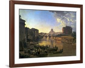 New Rome, Castel Sant'Angelo, 1823-Silvestr Fedosievich Shchedrin-Framed Art Print