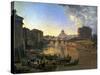 New Rome, Castel Sant'Angelo, 1823-Silvestr Fedosievich Shchedrin-Stretched Canvas