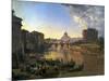 New Rome, Castel Sant'Angelo, 1823-Silvestr Fedosievich Shchedrin-Mounted Art Print
