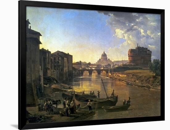 New Rome, Castel Sant'Angelo, 1823-Silvestr Fedosievich Shchedrin-Framed Art Print