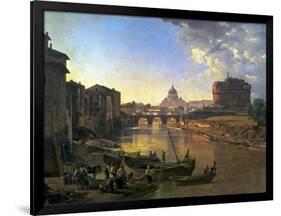 New Rome, Castel Sant'Angelo, 1823-Silvestr Fedosievich Shchedrin-Framed Art Print